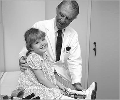 Photo of doctor with child