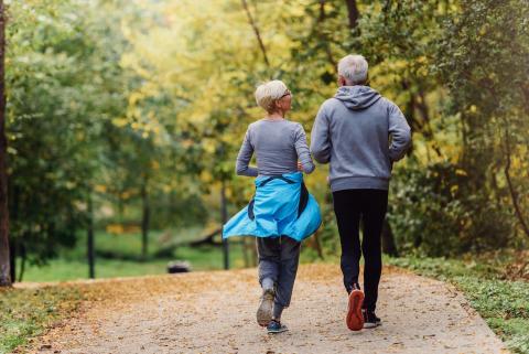 Stock Image of Couple Walking