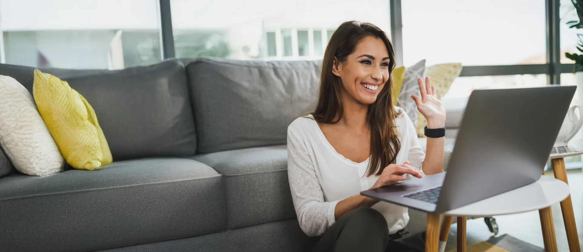 woman on a telemedicine call