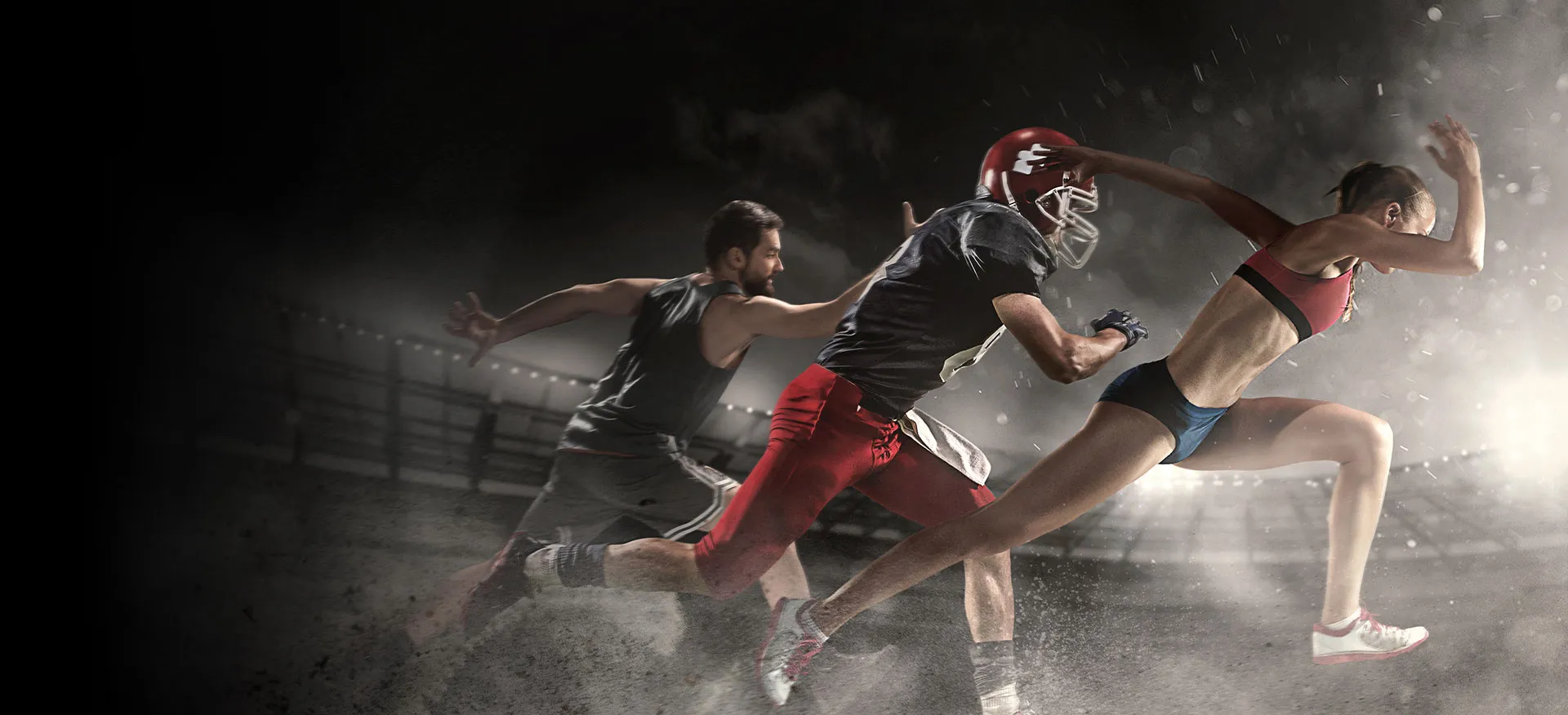 athlete collage